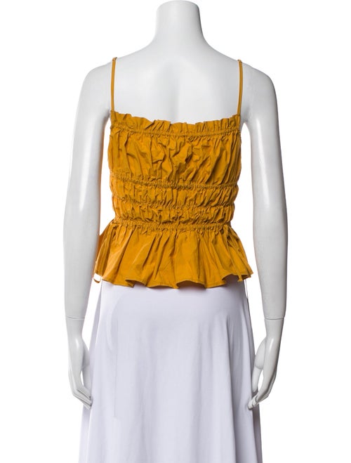 Ciao Lucia Printed Square Neckline Crop Top