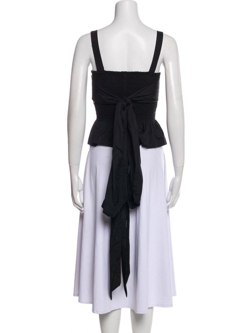 Ciao Lucia Square Neckline Sleeveless Crop Top