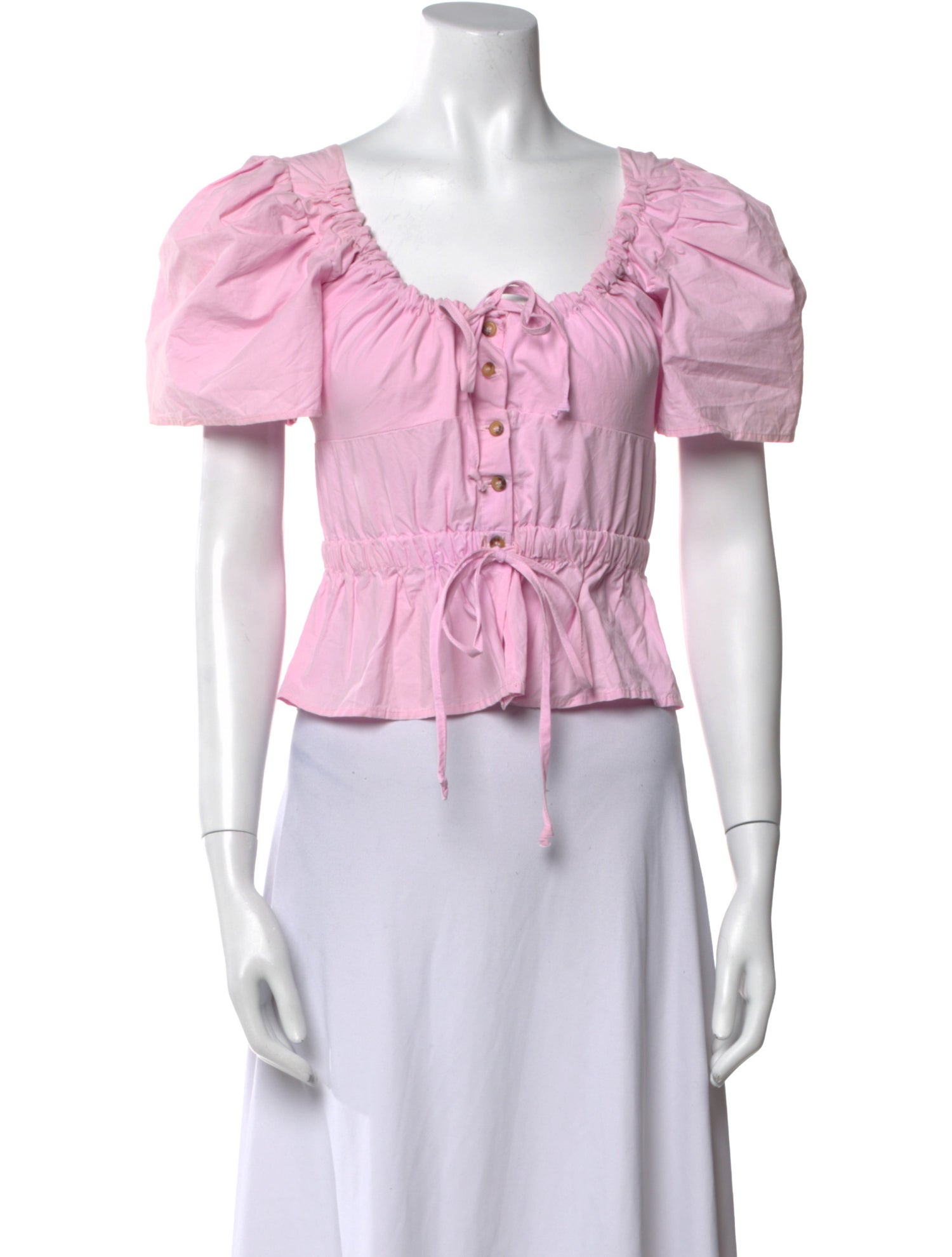 Ciao Lucia Off-The-Shoulder Short Sleeve Crop Top