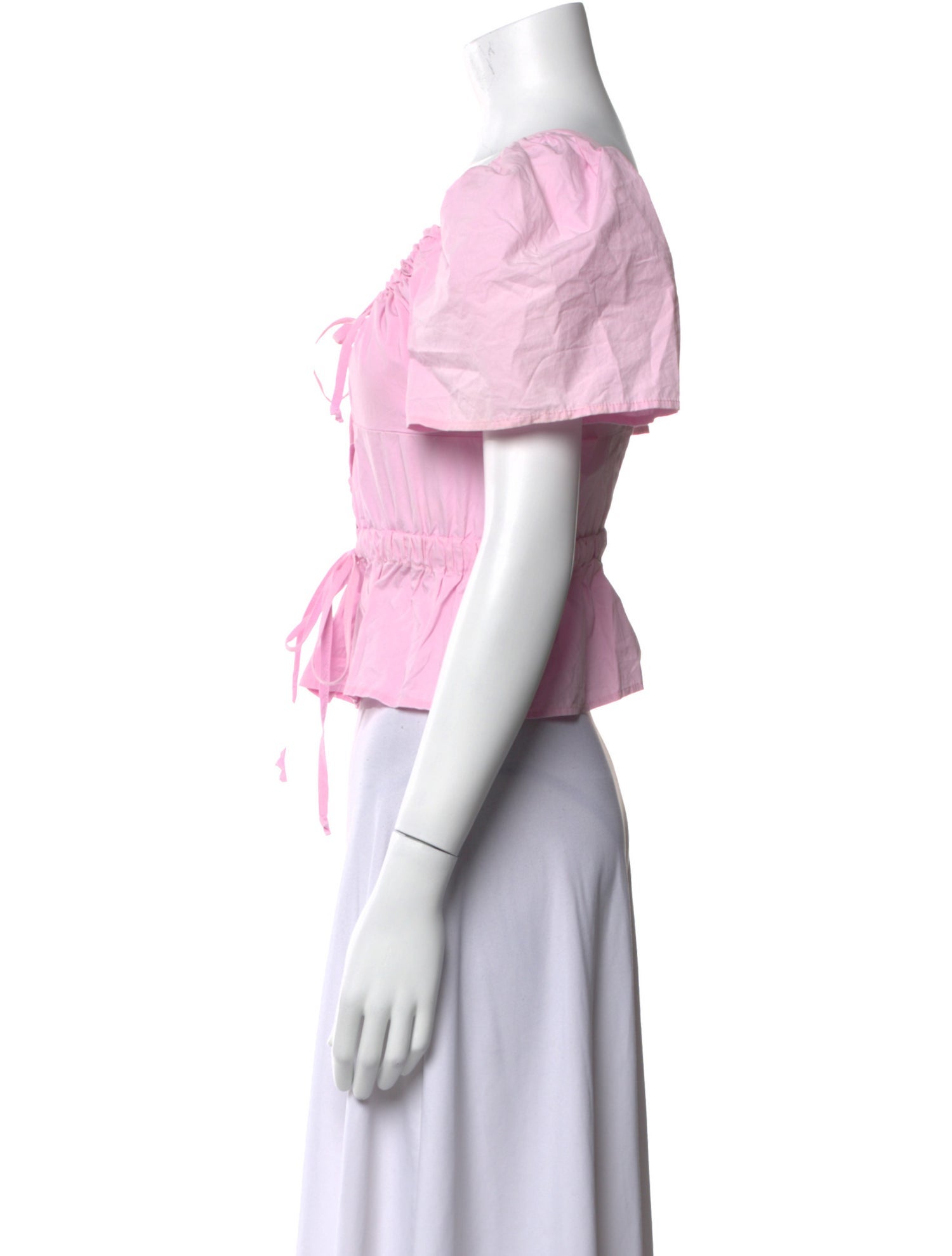 Ciao Lucia Off-The-Shoulder Short Sleeve Crop Top