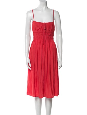 Ciao Lucia Square Neckline Midi Length Dress