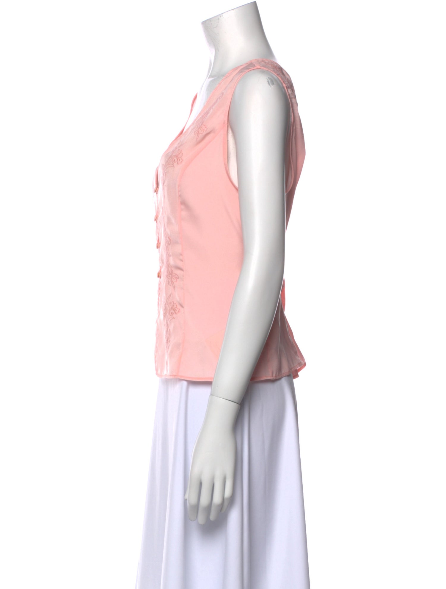 Ciao Lucia V-Neck Sleeveless Crop Top