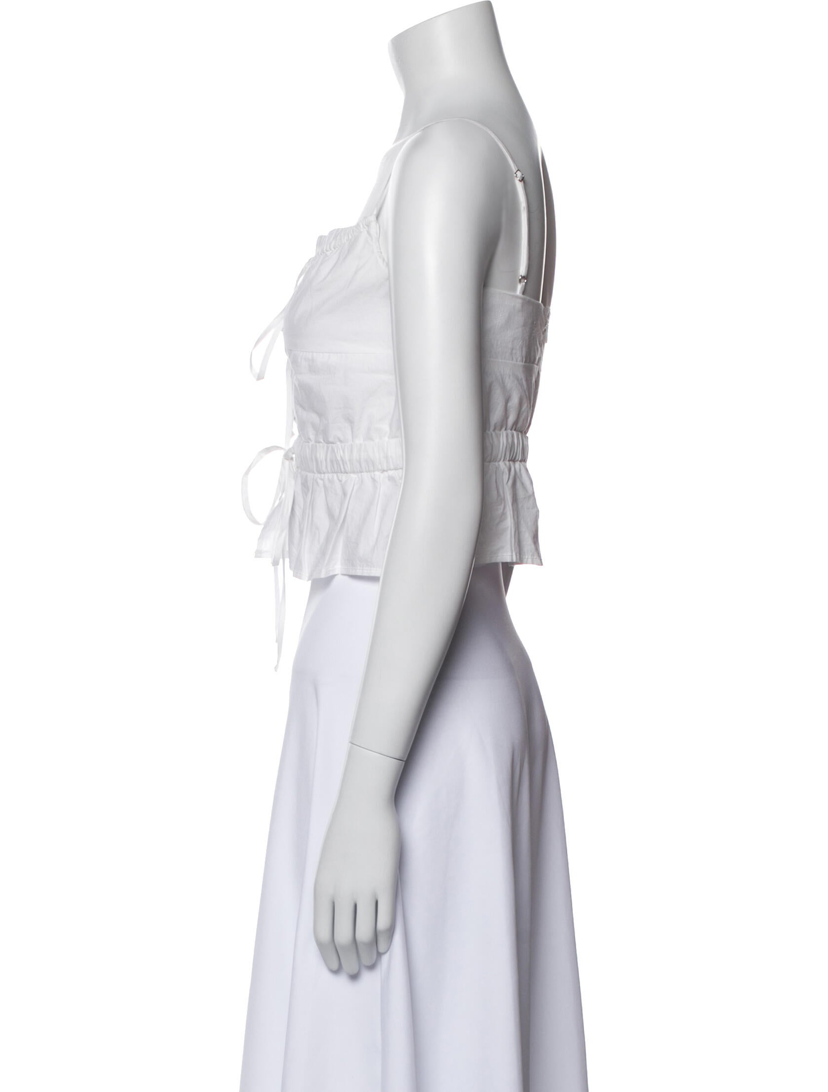 Ciao Lucia Square Neckline Sleeveless Crop Top w/ Tags