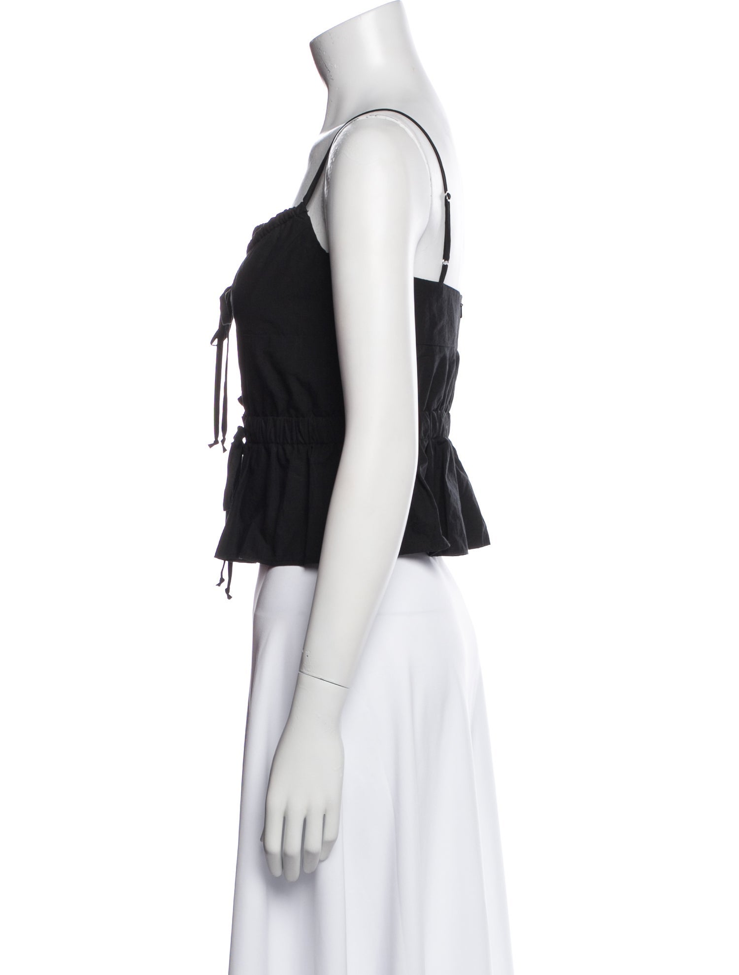 Ciao Lucia Square Neckline Sleeveless Crop Top