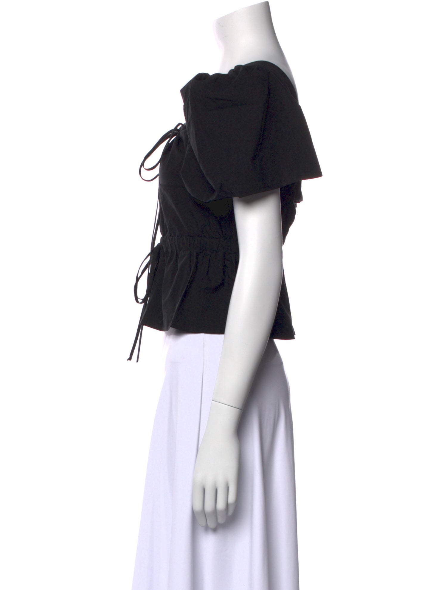 Ciao Lucia Scoop Neck Short Sleeve Crop Top w/ Tags