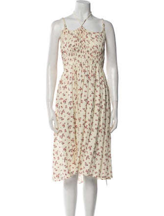 Ciao Lucia Floral Print Midi Length Dress