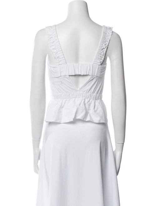 Ciao Lucia Square Neckline Sleeveless Crop Top