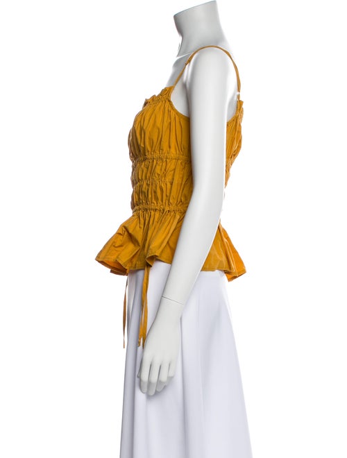 Ciao Lucia Printed Square Neckline Crop Top