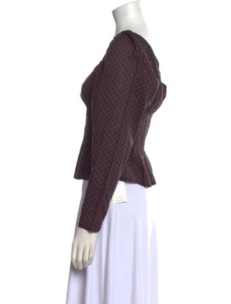 Ciao Lucia Printed Scoop Neck Top