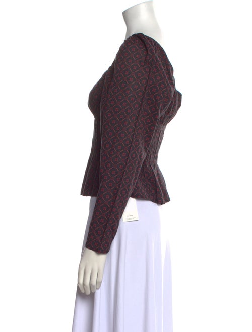 Ciao Lucia Printed Scoop Neck Top