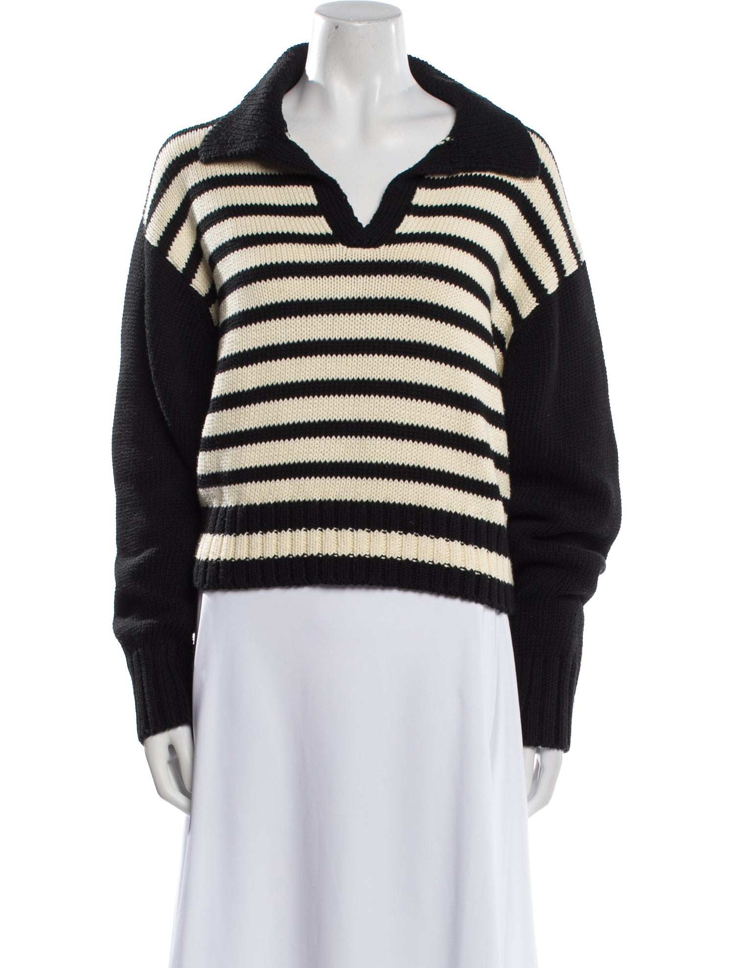 Ciao Lucia Striped V-Neck Sweater