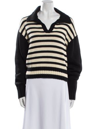 Ciao Lucia Striped V-Neck Sweater