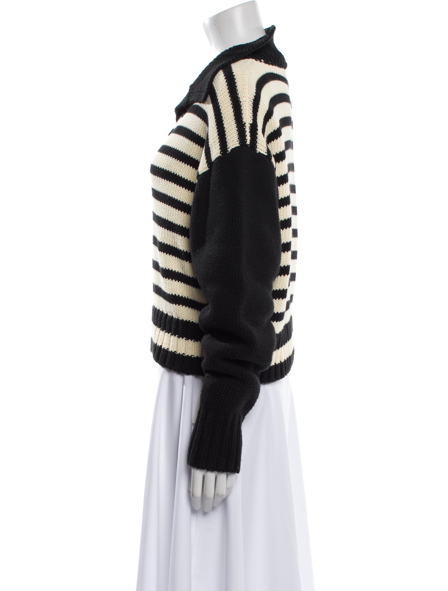 Ciao Lucia Striped V-Neck Sweater
