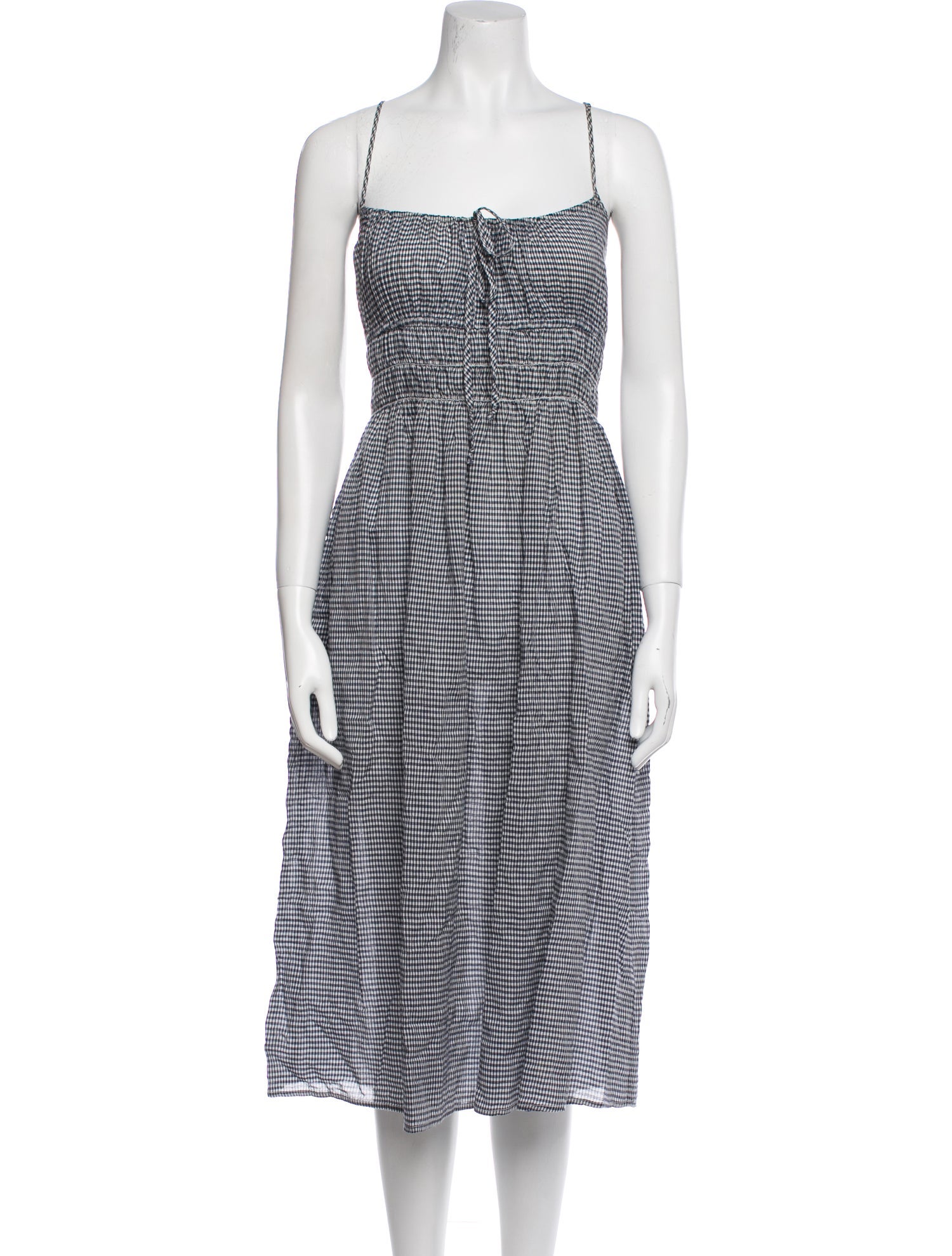 Ciao Lucia Houndstooth Print Midi Length Dress