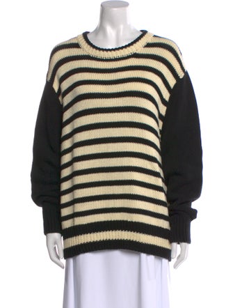 Ciao Lucia Striped Scoop Neck Sweater