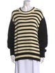 Ciao Lucia Striped Scoop Neck Sweater