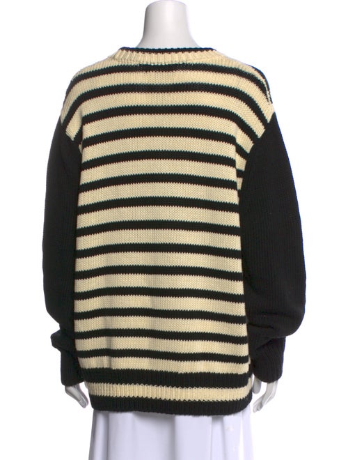 Ciao Lucia Striped Scoop Neck Sweater