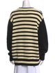 Ciao Lucia Striped Scoop Neck Sweater