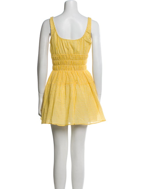 Ciao Lucia Plaid Print Mini Dress