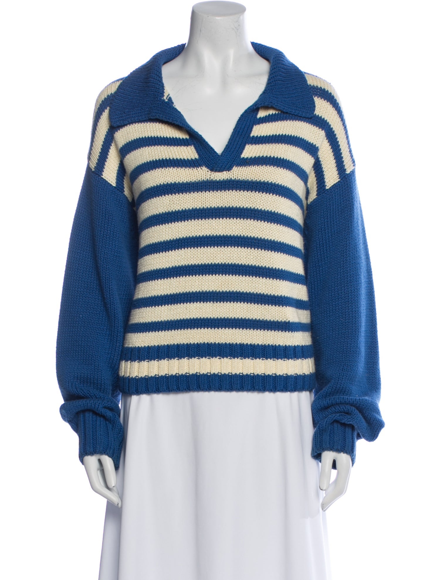 Ciao Lucia Striped V-Neck Sweater