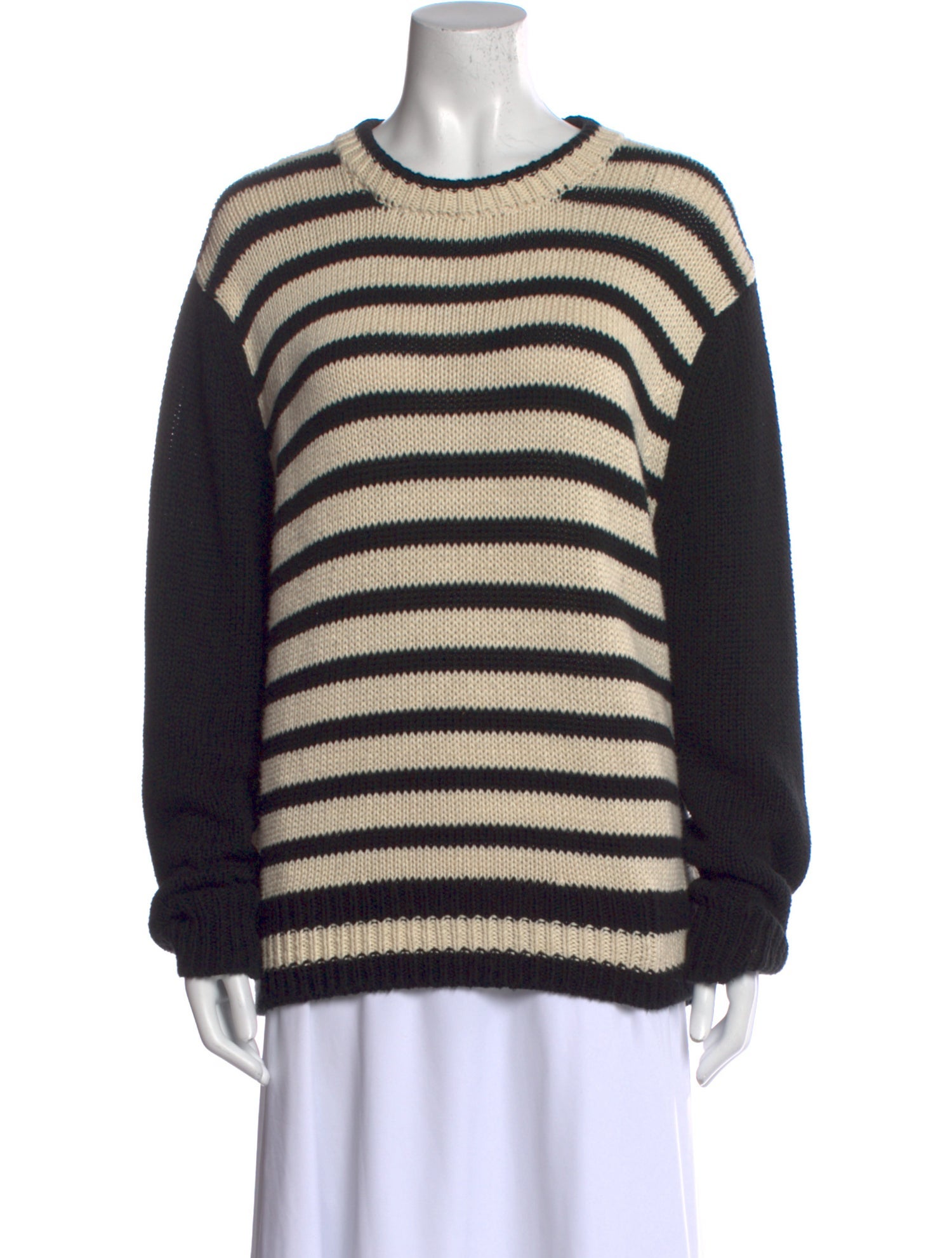 Ciao Lucia Striped Scoop Neck Sweater