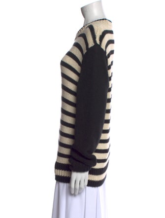 Ciao Lucia Striped Scoop Neck Sweater