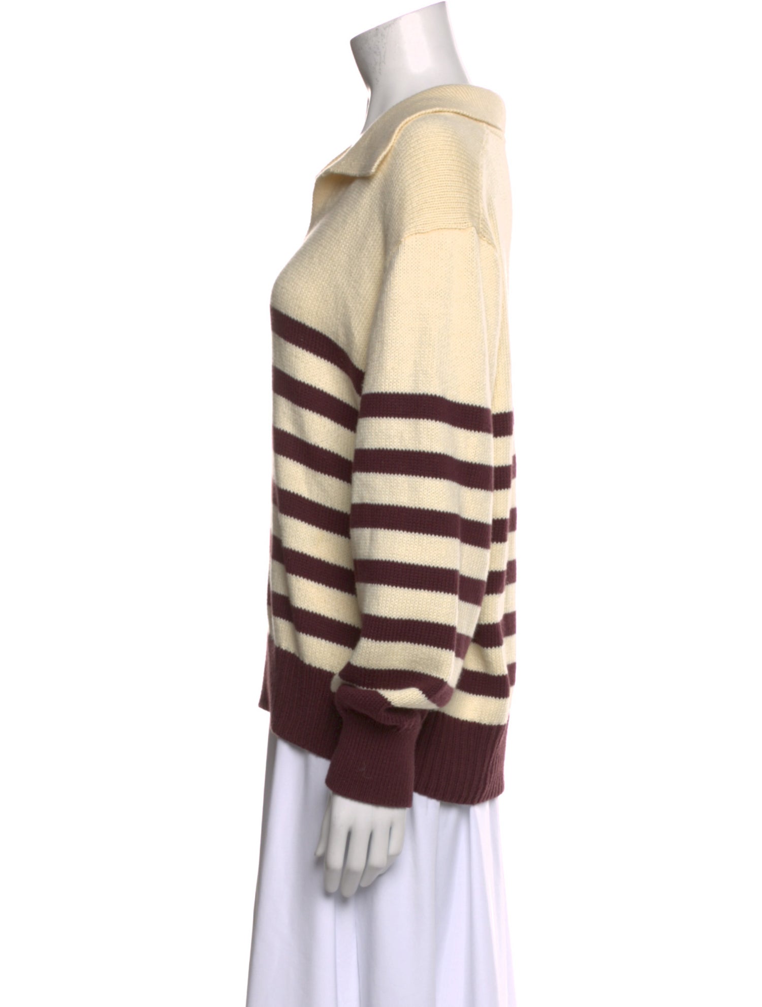 Ciao Lucia Striped V-Neck Sweater