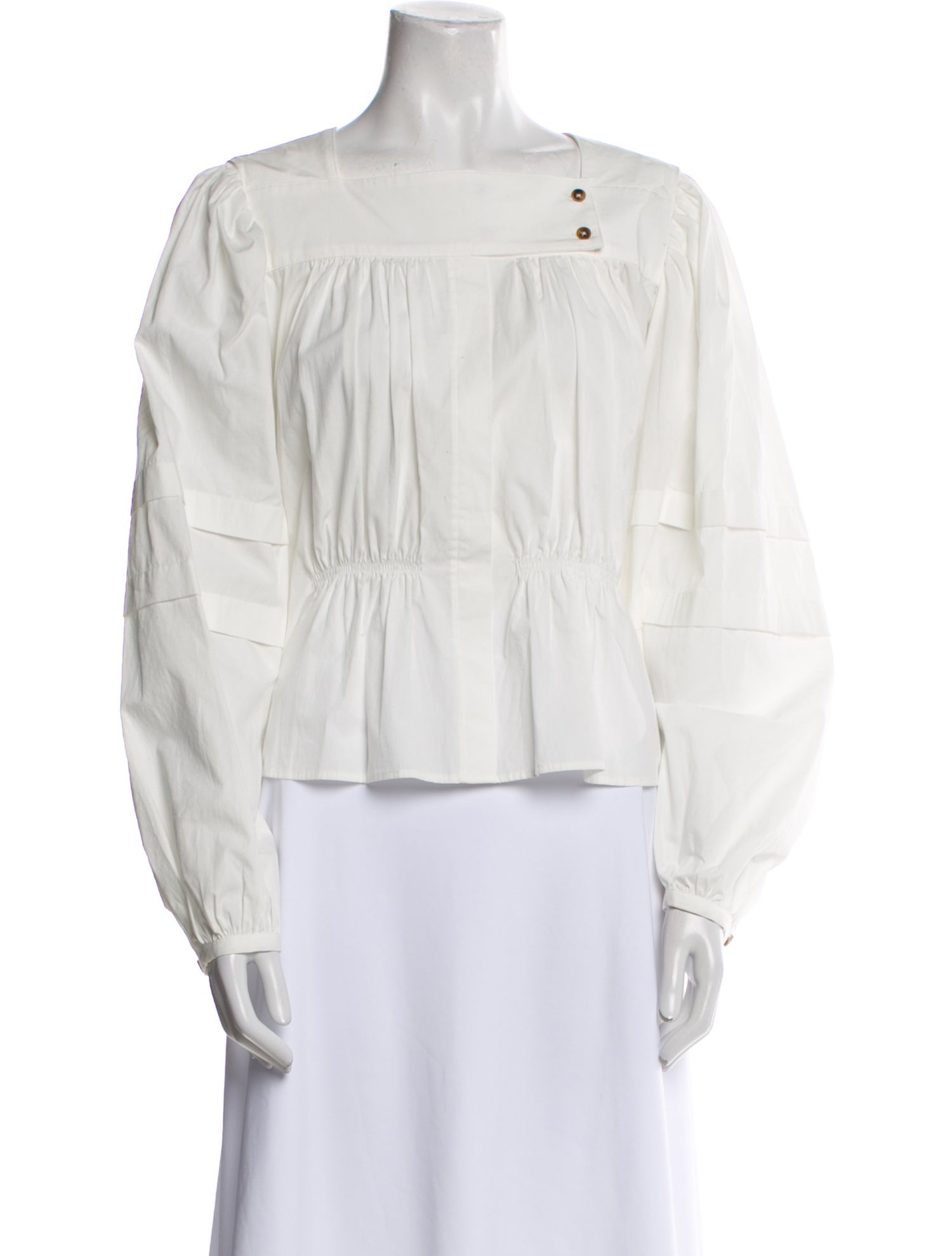 Ciao Lucia Square Neckline Long Sleeve Blouse