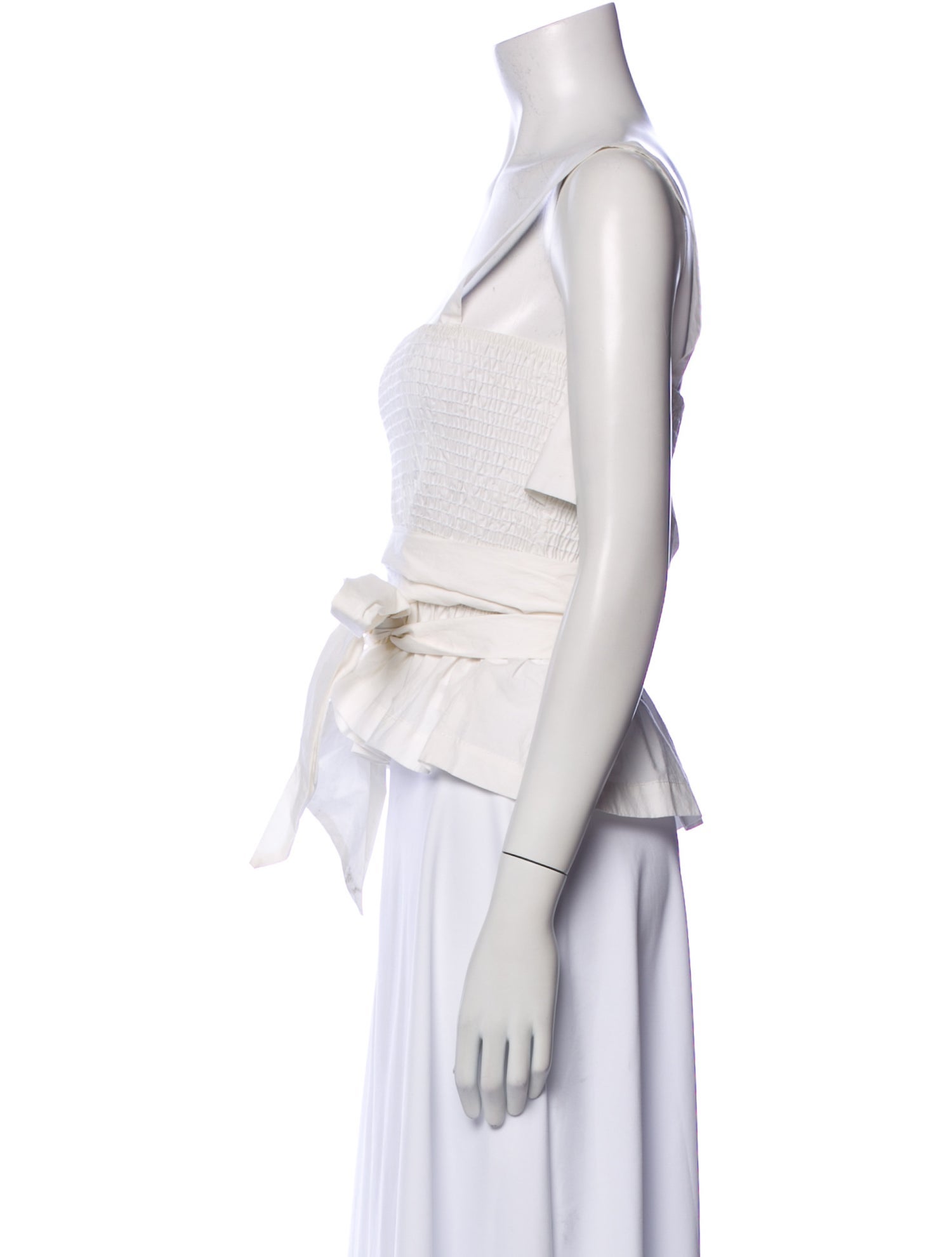 Ciao Lucia Square Neckline Sleeveless Crop Top