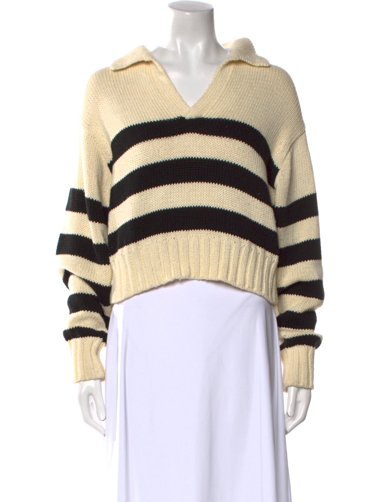Ciao Lucia Striped V-Neck Sweater