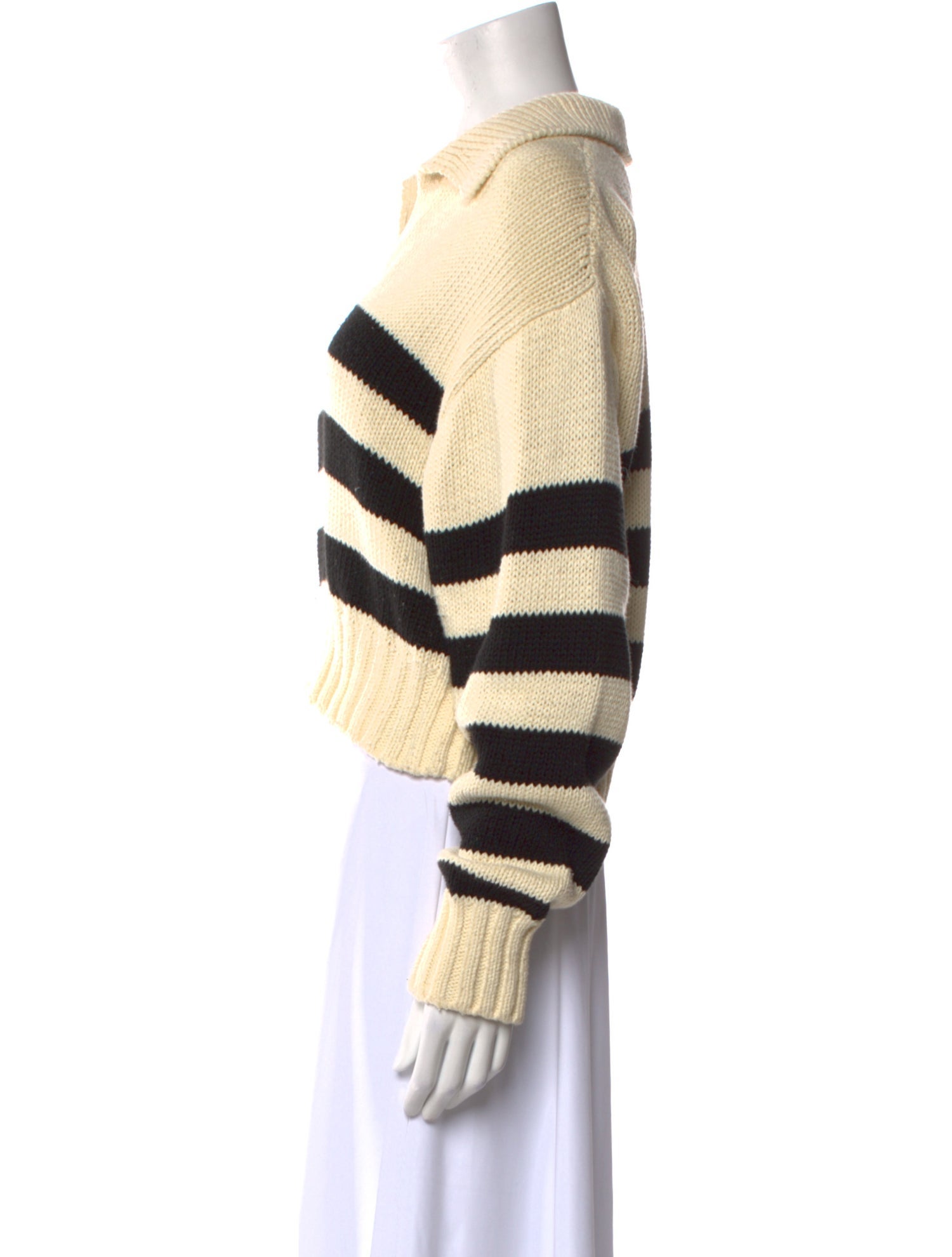 Ciao Lucia Striped V-Neck Sweater