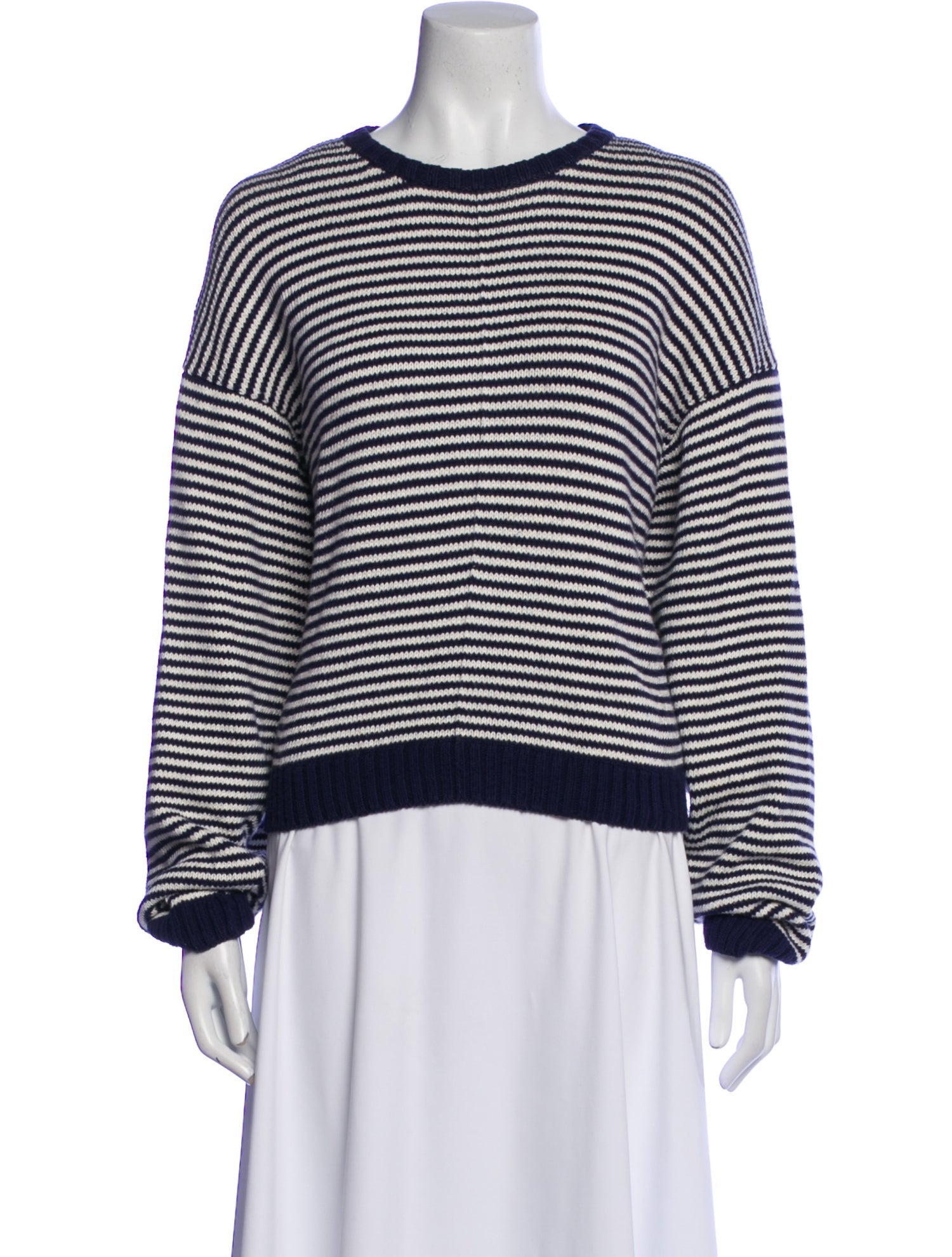 Ciao Lucia Striped Scoop Neck Sweater