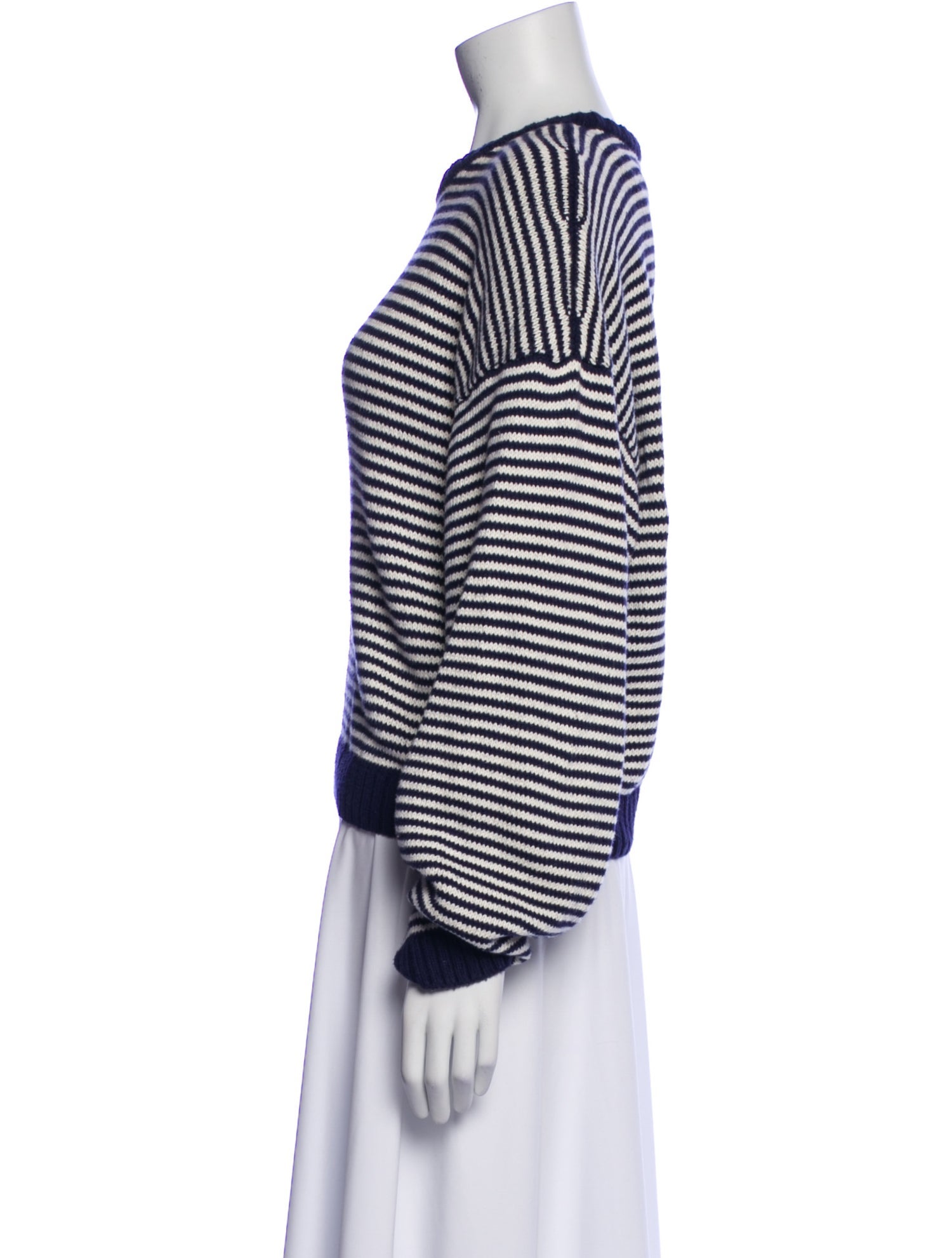 Ciao Lucia Striped Scoop Neck Sweater