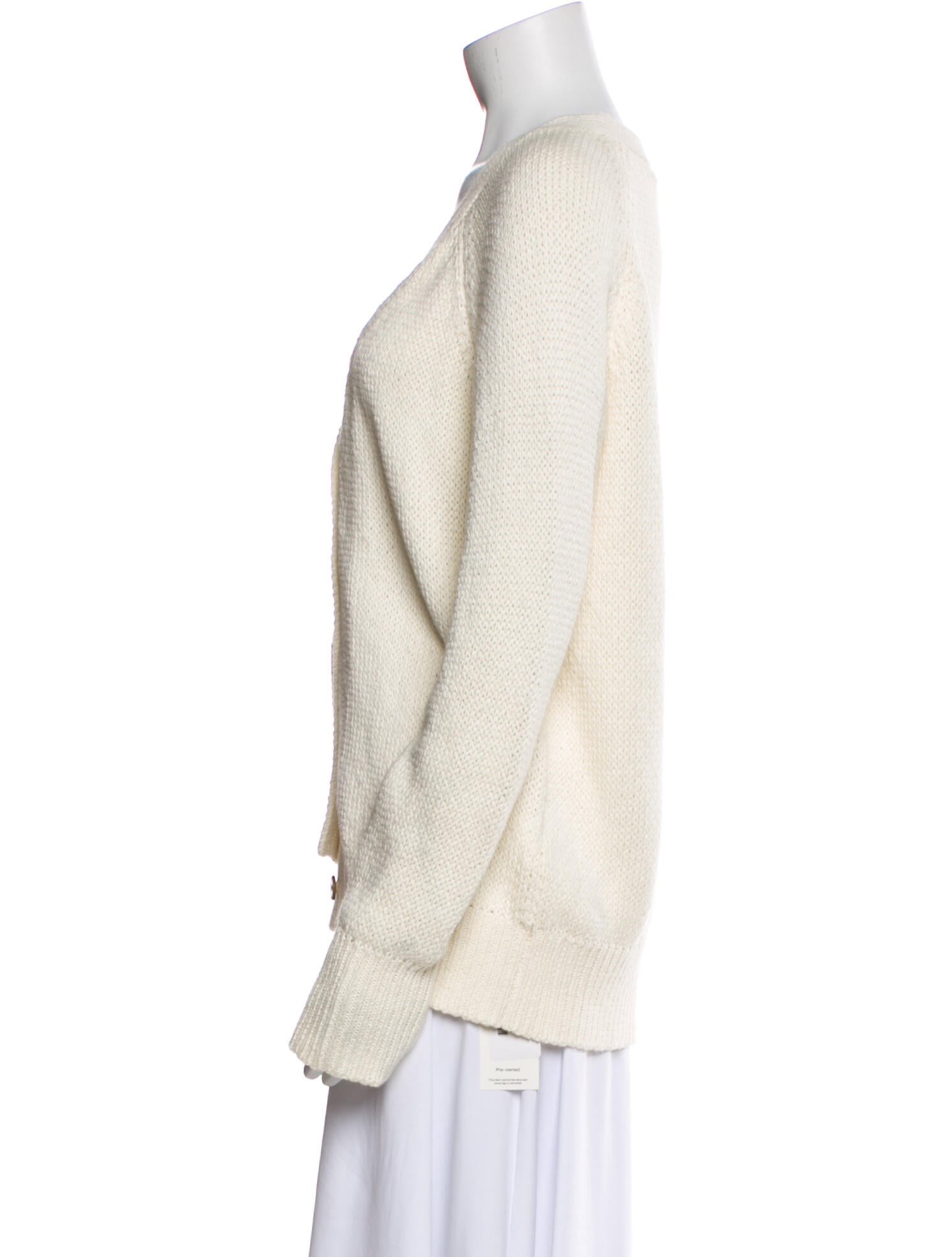 Ciao Lucia Supima Cotton V-Neck Sweater