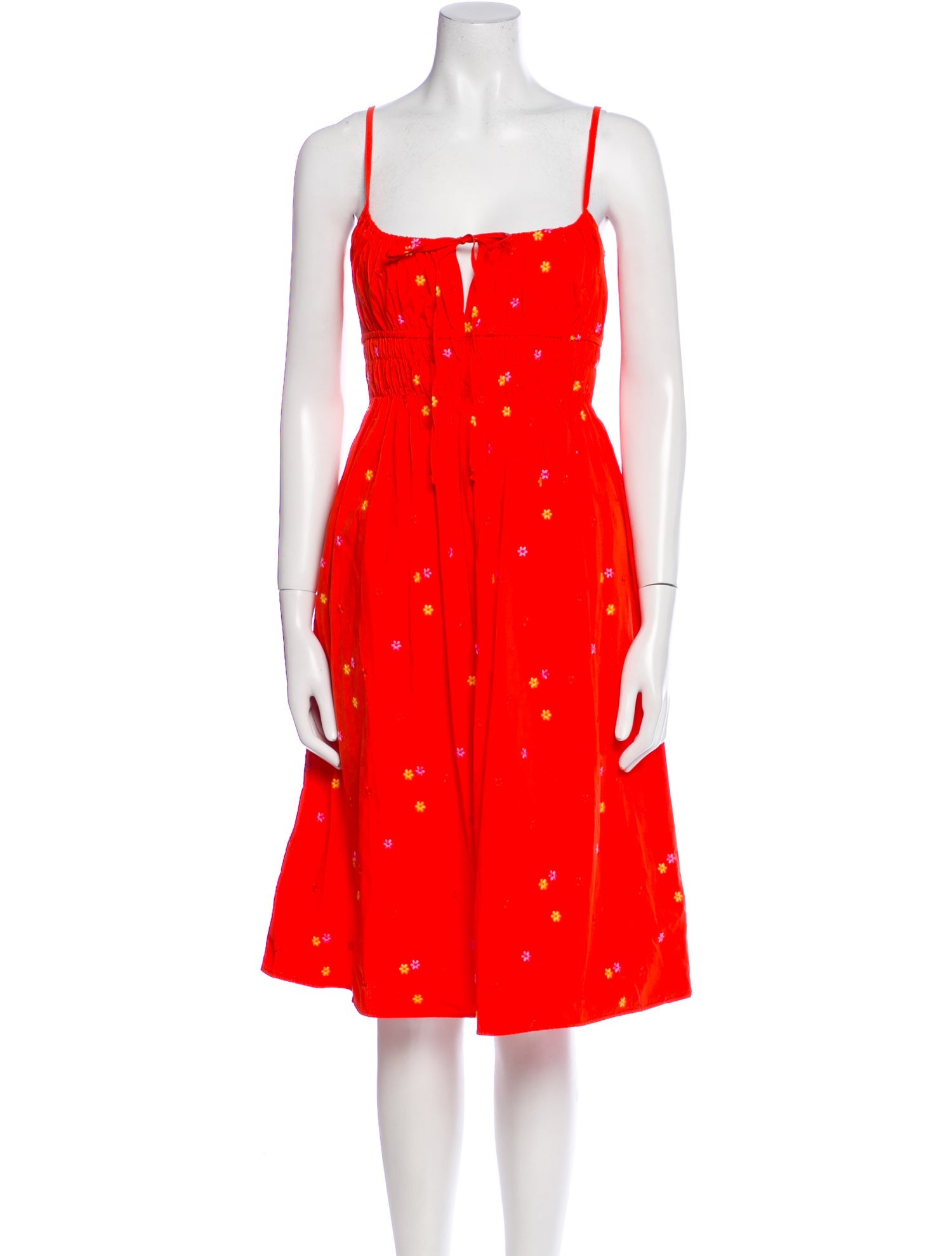 Ciao Lucia Polka Dot Print Midi Length Dress