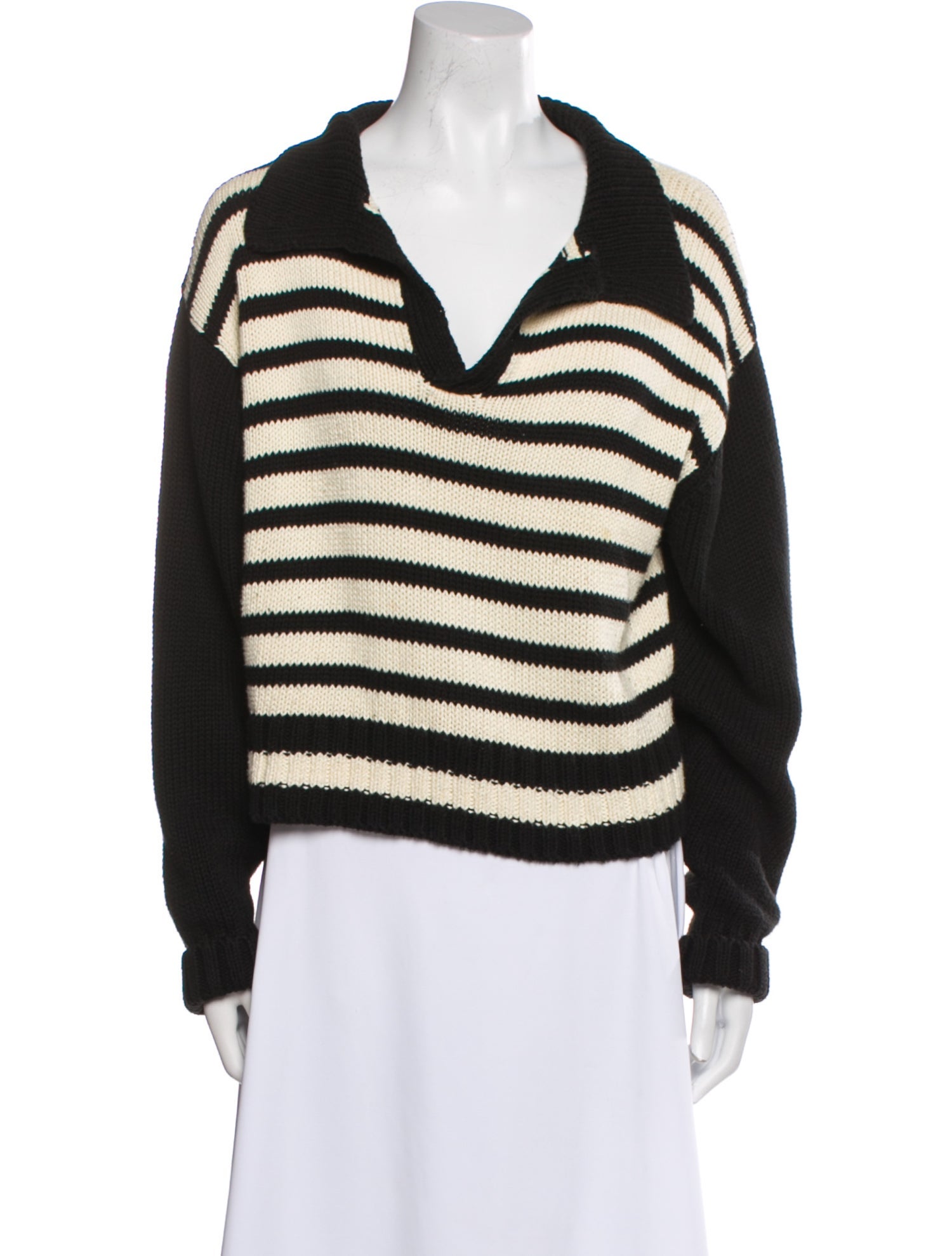 Ciao Lucia Striped V-Neck Sweater