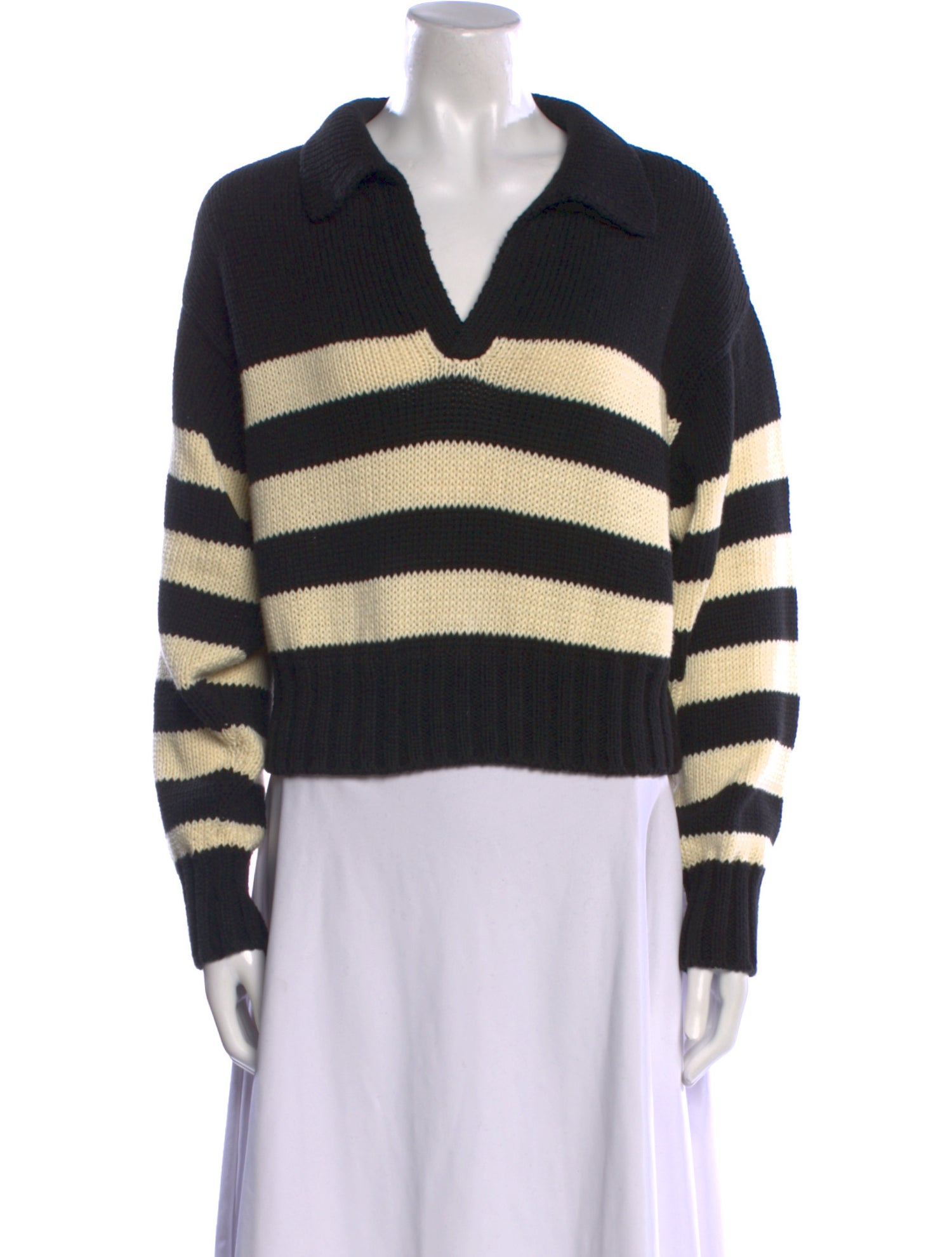 Ciao Lucia Striped V-Neck Sweater
