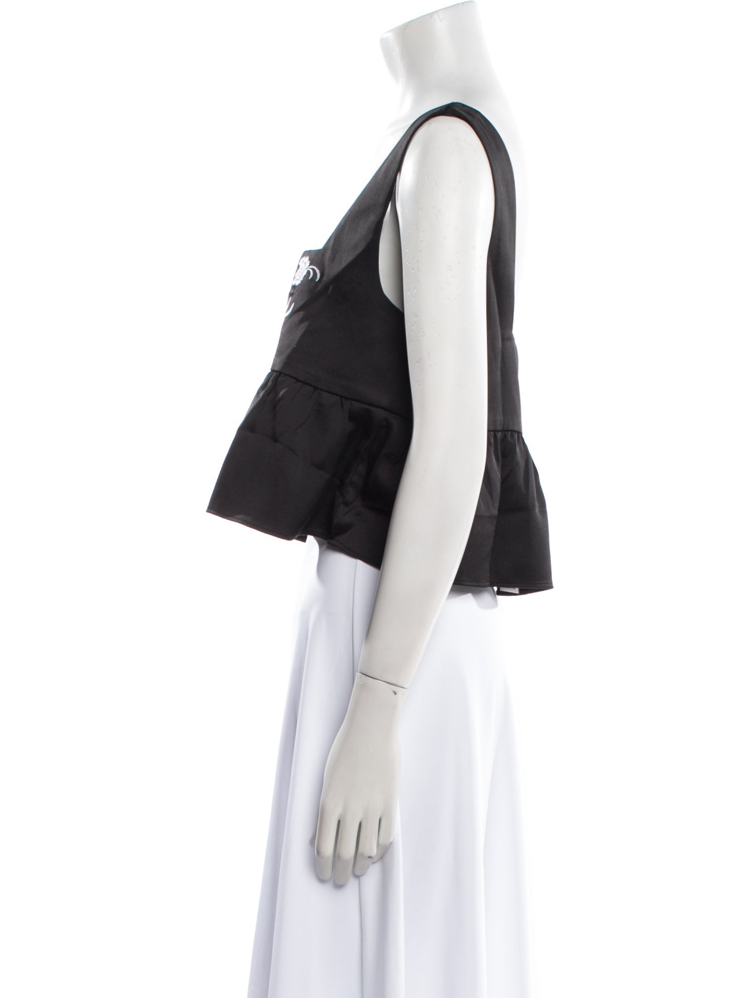 Ciao Lucia Square Neckline Sleeveless Crop Top w/ Tags