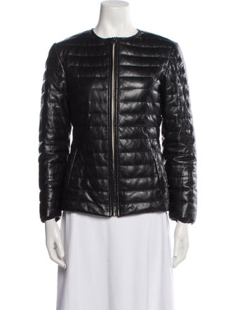 Calzaiuoli Leather Down Jacket