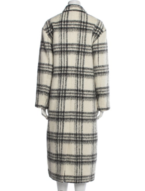 Cinq à Sept Plaid Print Peacoat