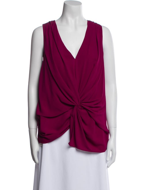 Cinq à Sept V-Neck Sleeveless Blouse