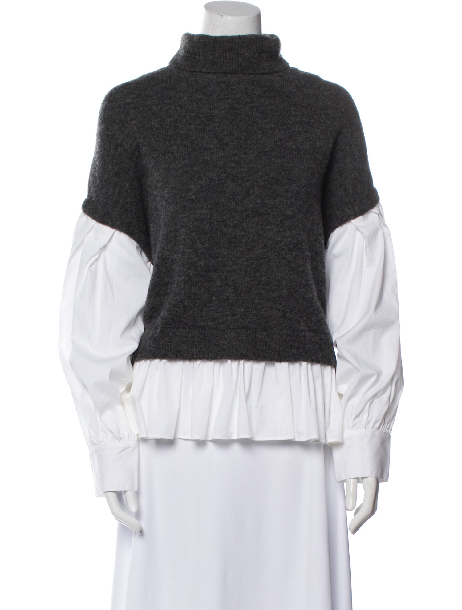 Cinq à Sept Wool Turtleneck Sweatshirt