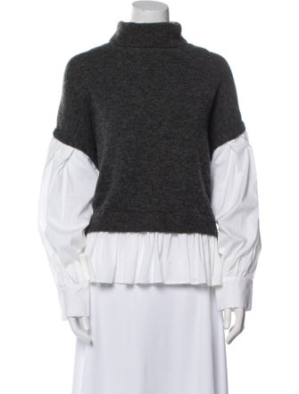 Cinq à Sept Wool Turtleneck Sweatshirt