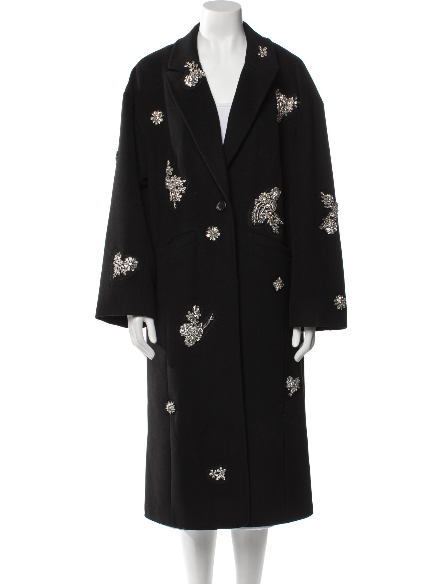 Cinq à Sept Floral Print Trench Coat