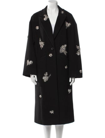 Cinq à Sept Floral Print Trench Coat