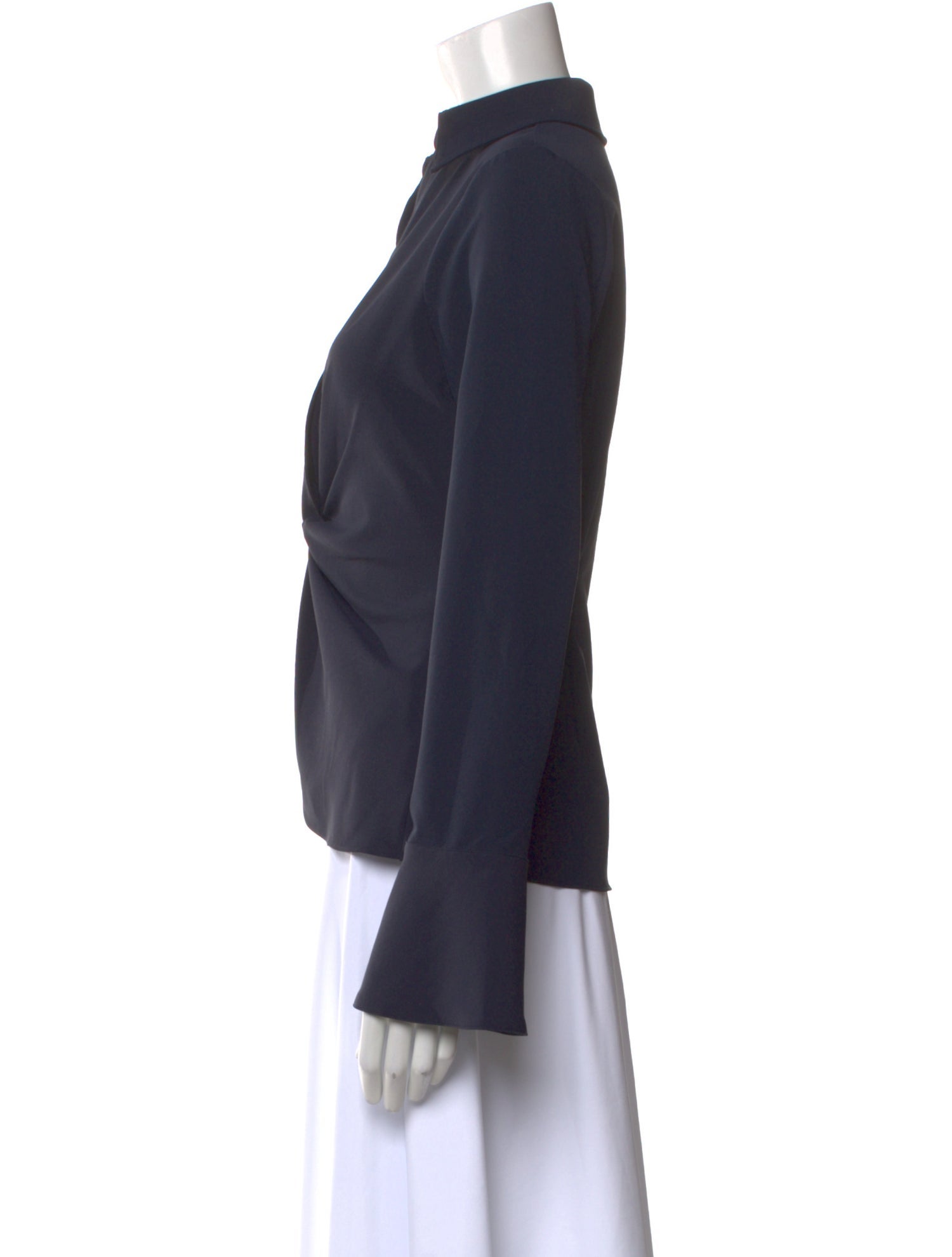 Cinq à Sept V-Neck Long Sleeve Blouse