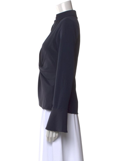 Cinq à Sept V-Neck Long Sleeve Blouse