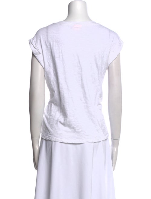 Cinq à Sept Graphic Print Bateau Neckline T-Shirt