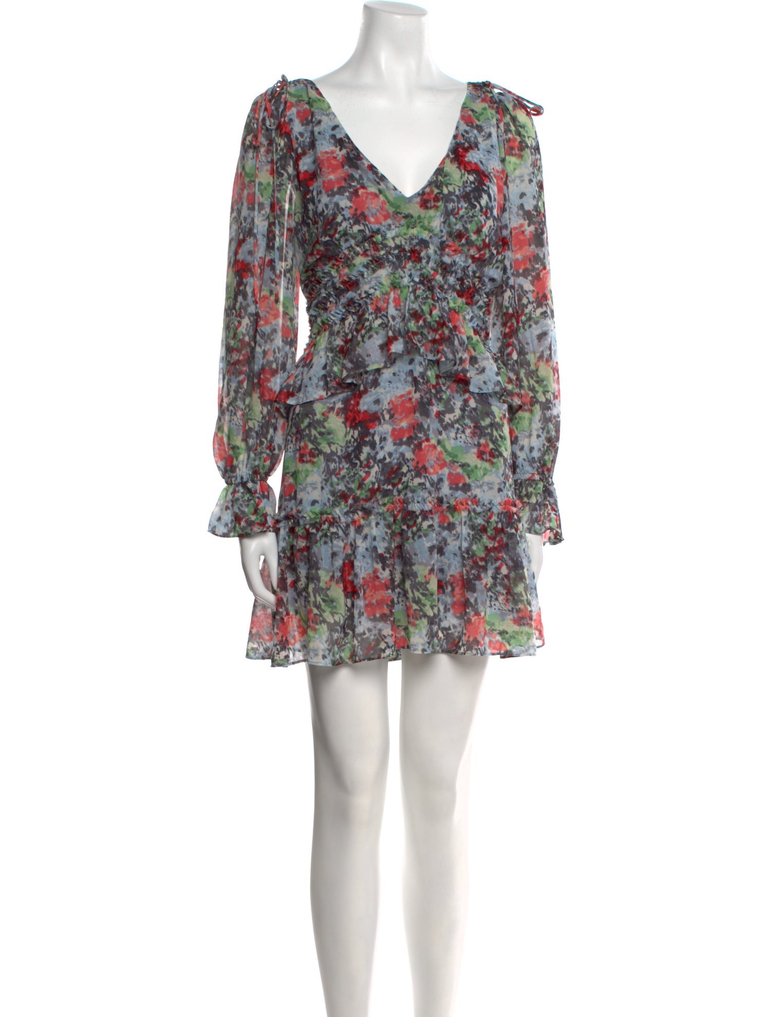 Cinq à Sept Floral Print Mini Dress