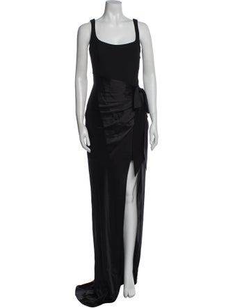 Cinq à Sept Scoop Neck Long Dress